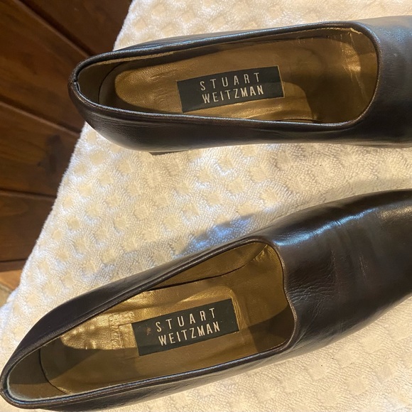 Stuart Weitzman Vintage Leather Pumps Sz 7 1/2 N - Picture 7 of 7